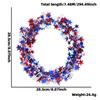 Patriotic Red, White, & Blue Star Wreath with Colorful Vine and Pull Flowers