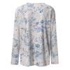 Damenmode, lässig, mit Blumenmuster, Rundhalsausschnitt, langärmeliges Pullover-Oberteil