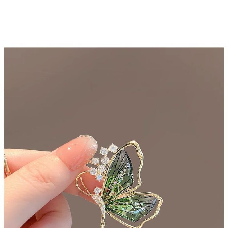 Wizard Of Oz Brooch Translucent Insect Tassel Butterfly Corsage Cheongsam Personalized Female