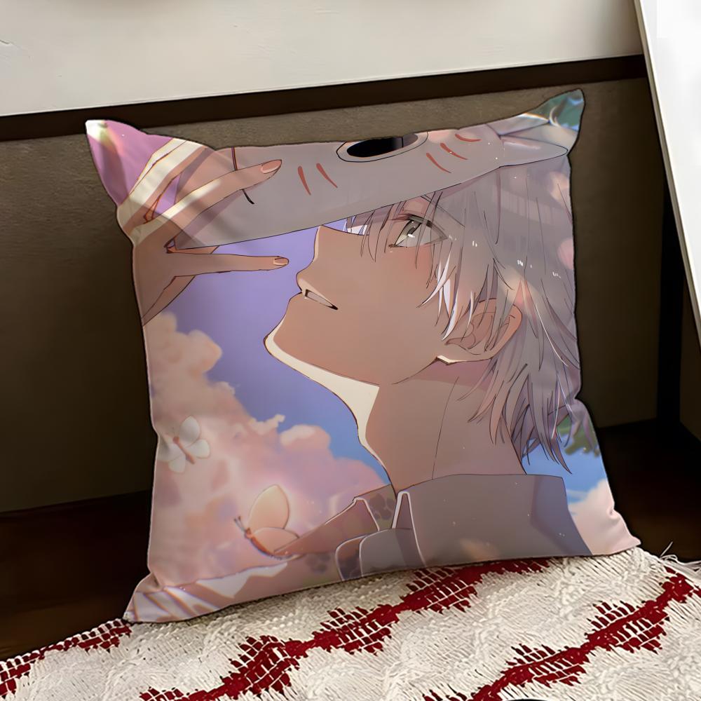 

NNatsumes Book of FFriends Cushion Cover Reversible Soft Durable Pillow Cover Home Car MultiScene Use for Daily Comfort 30X30cm