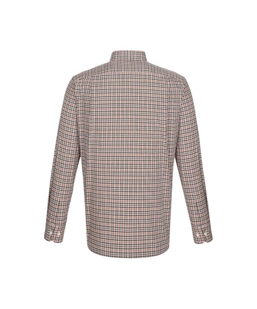 Dagseusyeocheu Cotton Blend House Check Shirt Slim Fit Beige_Dls3Shcl642I1