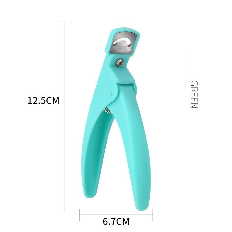 U-Shaped French False Nail Scissors Professional Stainless Steel Head Nail Clipper Acrylic Gel French False Nail Tips Clipper