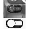 Savadicar Carbon Fiber Interior Accessories - Headlight Switch Trim for 2018-Present Jeep Wrangler JL JLU 4XE & Gladiator JT - Premium Texture
