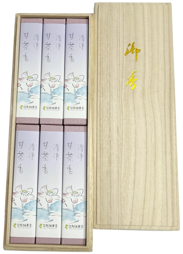 Artikel mit Geschenk Awaji Baikundo Räucherstäbchen für sauberen süßen Tee Paulownia 14cm (Verpacktes Etikett) Geschenk, Weihrauch, Box, #81fbans