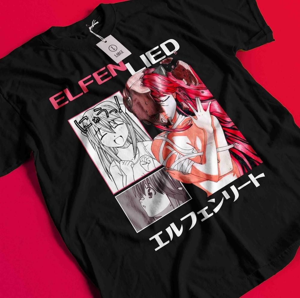 

Elfen Lied Shirt Kaede Tshirt Lucy T-Shirt Nyu Tee Kouta Mariko Kurama Kukuzawa BB1435 S