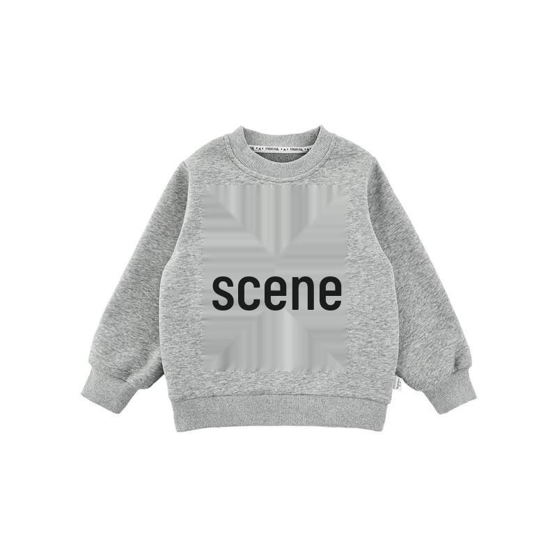 Youyou Boys Winter Hooded Sweatshirt & Striped Pants 110