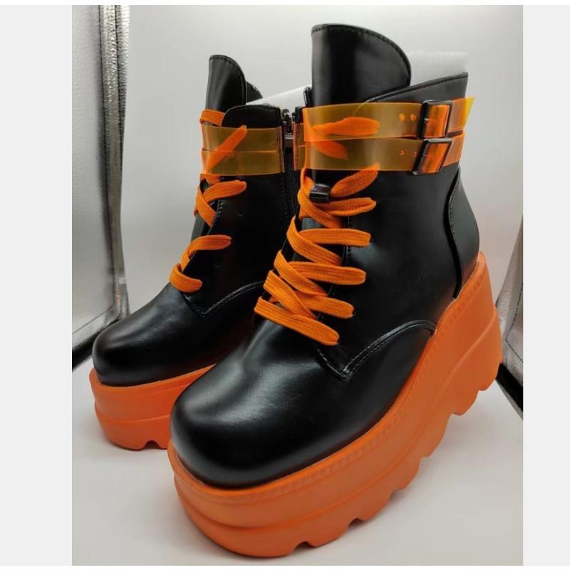 

Рот толстоподошвенные ботинки Мартина женские ремешки с пряжками осенне-зимние маффины короткие ботинки водная платформа на высоком каблуке женские ботинки 43 чёрный