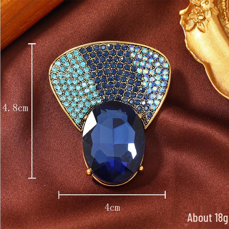 

Елегантна брошка-вінок з квіток баухінії - Ретро, інкрустована діамантами, вишуканий аксесуар