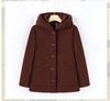One-Piece Fashionable Winter Hooded Jacket for Middle-Aged and Elderly Women - Plus Velvet and Fleece Lined
