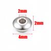 50-100Pcs 3-8mm Stainless Steel Spacer Beads Round Flat Charms Loose Beads for DIY Bracelets Necklace Jewelry Making Accessories