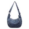 2026  Denim Tote Bag for Women Solid Color Large Capacity Shoulder Bag High Quality Durable Casual Versatile Purse