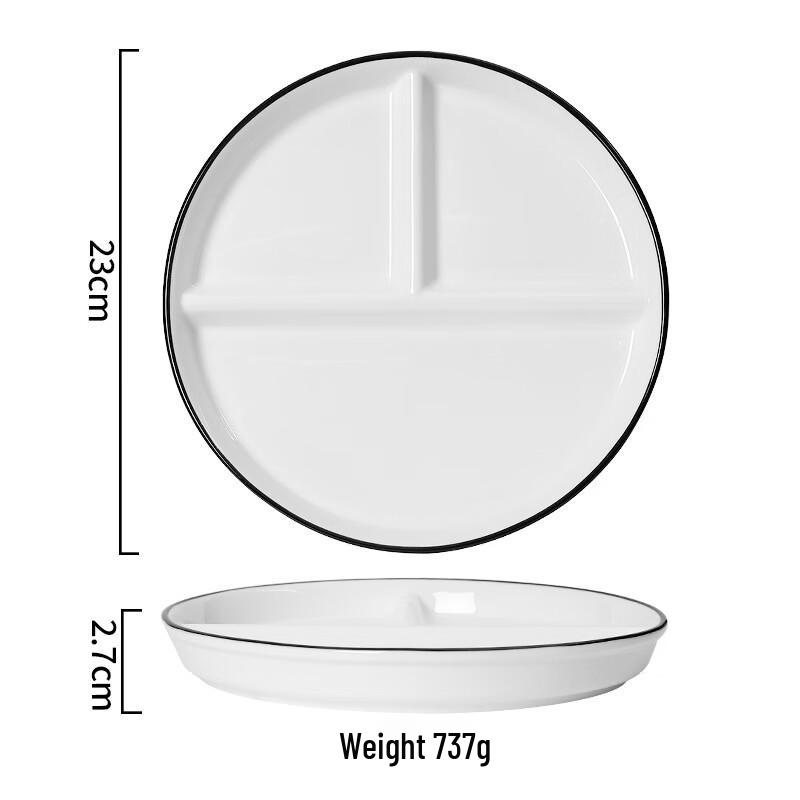 ZISIZ Keramik-Teller mit Fächern