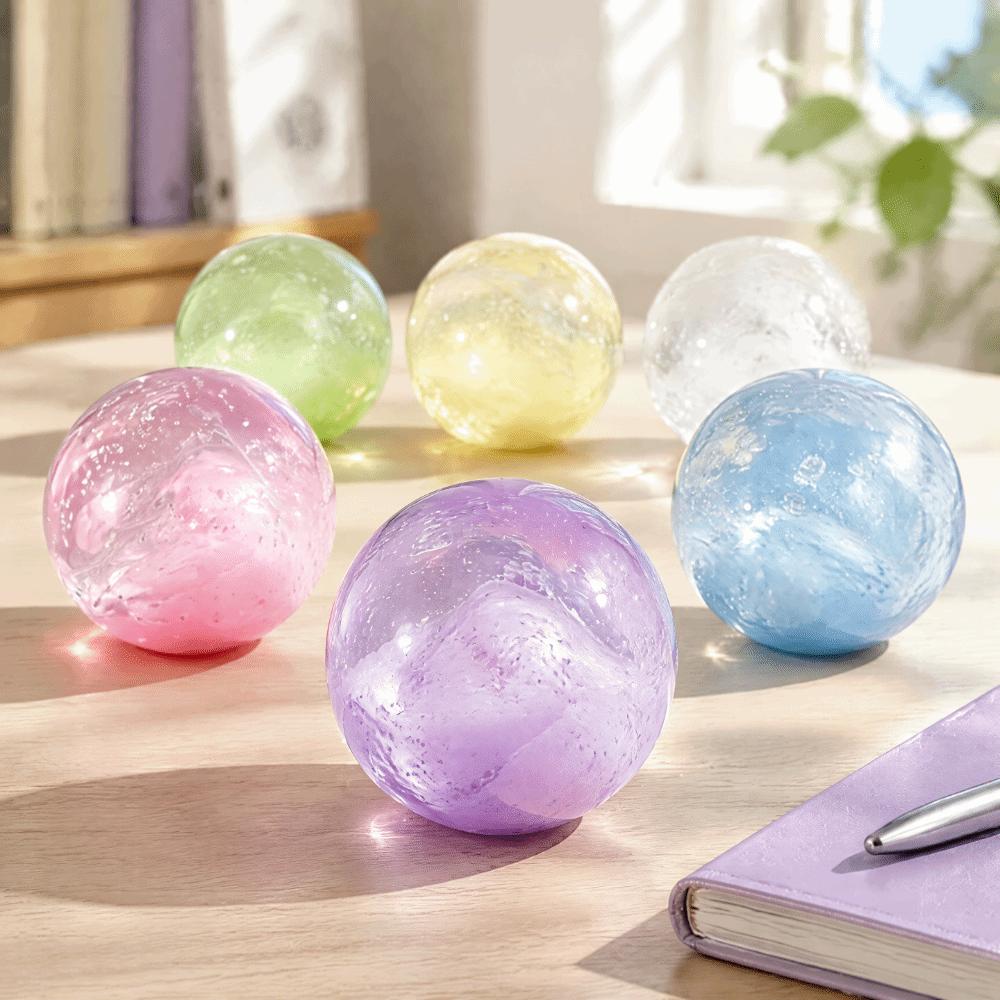Super Soft Crystal Ball Squeeze Toy Transparent Sensory Fidget Toy Slow Rising Ball  Xmas Gift