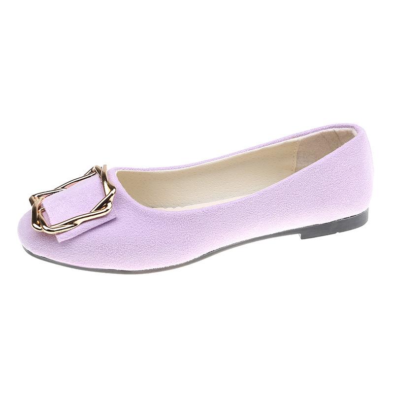 Women's Shoes Flat Shoes Square Toe Slip on Large Size Comfortable Casual Single Shoes Multicolor