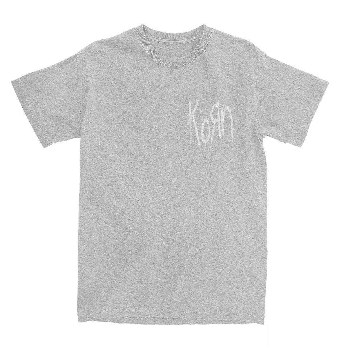 

Fashion Rock Band Korn Logo TShirt for Men Round Collar Cotton T Shirt Short Sleeve Tee Shirt 4XL 5XL 6XL Tops M