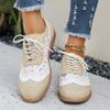 Damen Flats im Brogue-Stil in weiter Weite, Sommerliche Freizeit-Loafer, Modische atmungsaktive Schuhe für Damen