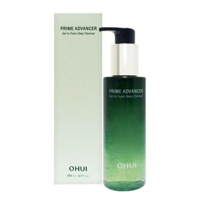 Prime Advancer Gel zu Schaum Tiefenreiniger 200ml | pH-ausgeglichene Gesichtswäsche zur Tiefenreinigung der Poren | Koreanische Hautpflege-Reinigung