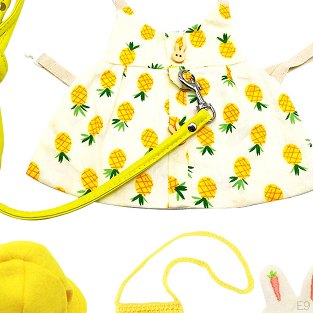 Małe Zwierzątka Zestaw Ubranek dla Pupili Królik Tchórze Spódniczka Kostium Kwiatowe Ubranka Jesienna Impreza Weselna