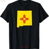 New Mexico State T Shirt Outline Flag  Vintage Washed Graphic Casual Slightly Streetwear Stylish Comfortable Soft Fashion