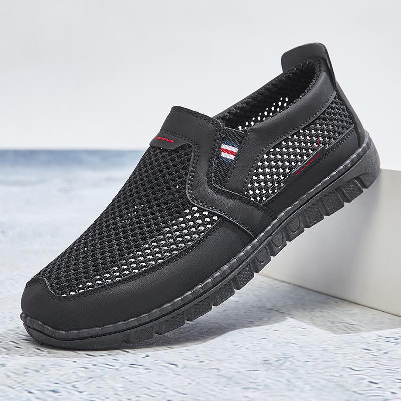 Schuhe Herren Frühling neu Mesh Herrenschuhe weiche Sohle leichte Stoffschuhe mittlere und große Größe