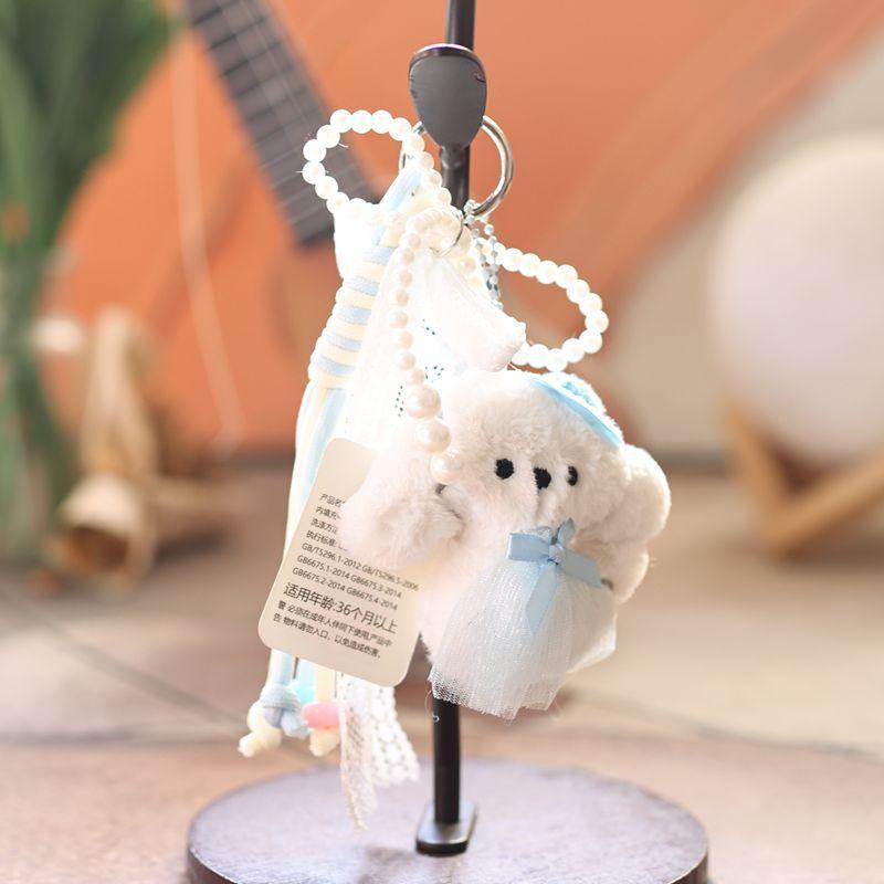 Plush Dog Keychain Toy With Soft Crystal Velvet For Kids And Adults