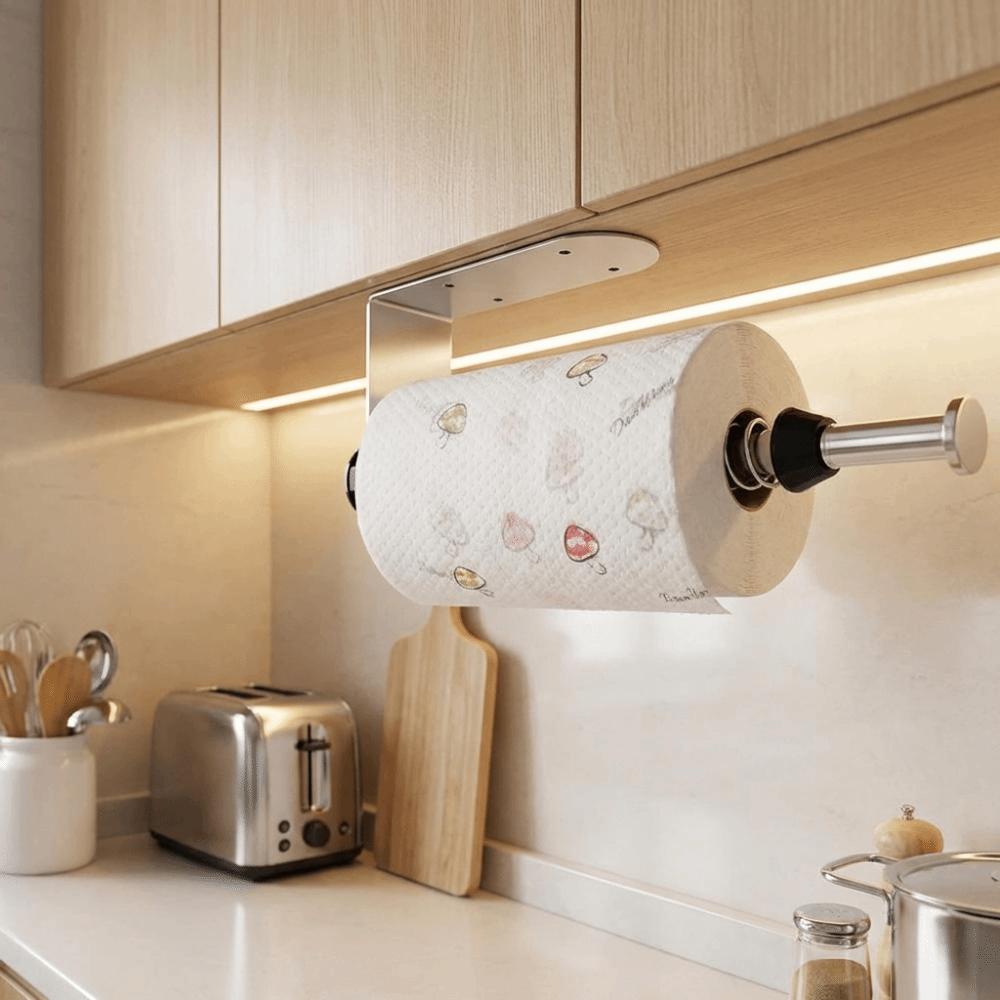 Klebe Wandhalter Küchenrollenhalter Bohrlos Rollenpapier Spender Badezimmer