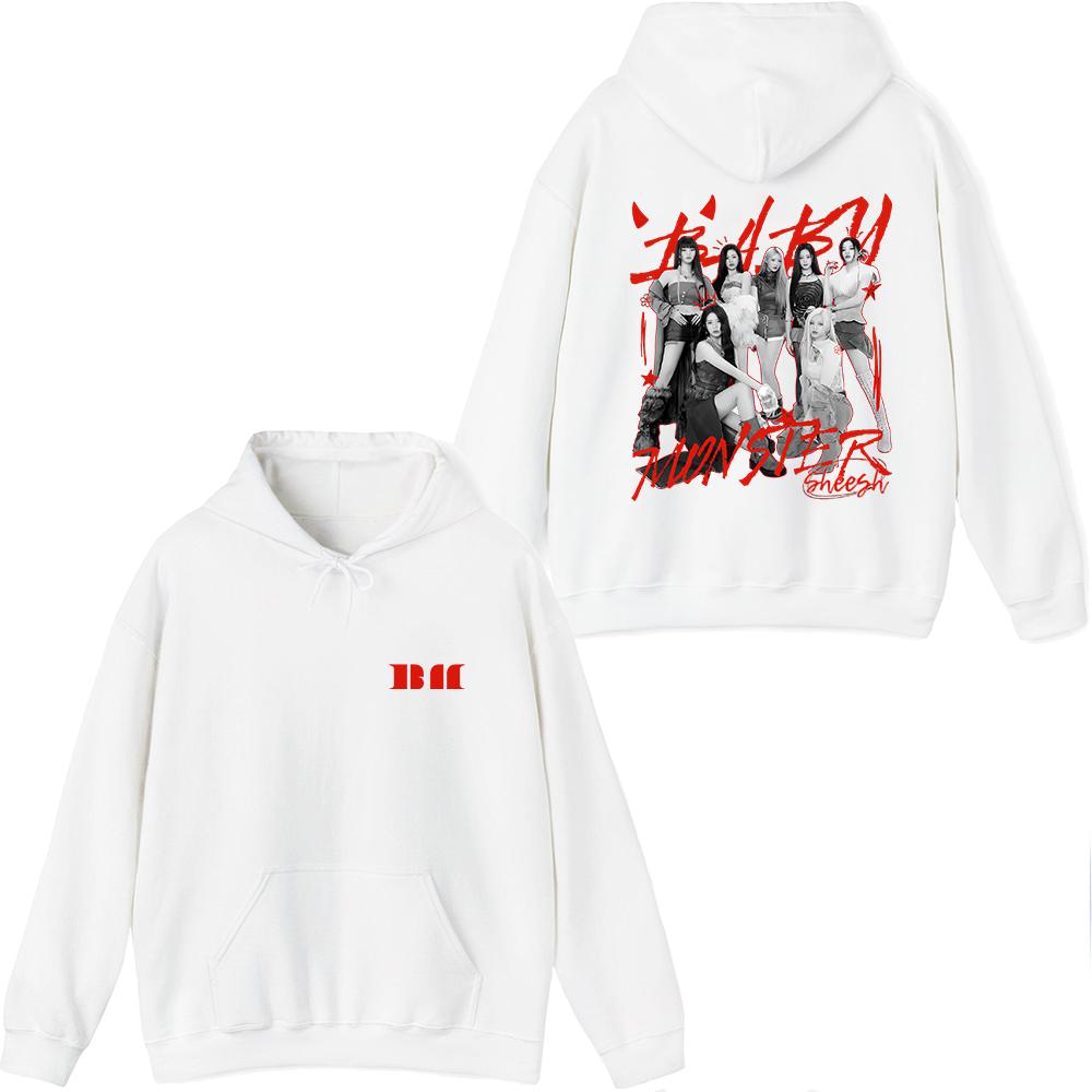 

Мерч Babymonster Sheesh Мужская Женская Свитшот с Принтом K-pop Мода Уличный Y2k Свитшот с Длинным Рукавом S