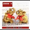 Brass Ornaments Pair Copper Water Absorbing Elephant Entrance TV Cabinet Decoration Housewarming New Home Open