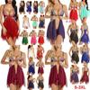 Seducente Babydoll Sexy in Pizzo da Donna Taglie Forti con Scollo a V Profondo e Tessuto a Rete Trasparente