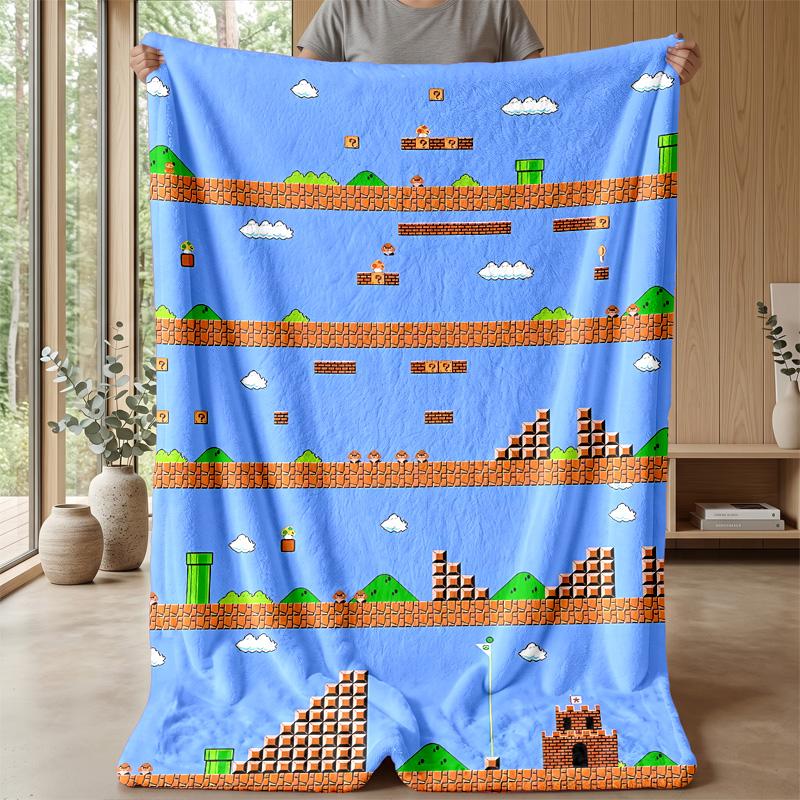 Game Theme blanket Soft Flannel Blanket Plush Throw Blanket Cozy Sofa Bed Blanket for Home Decor