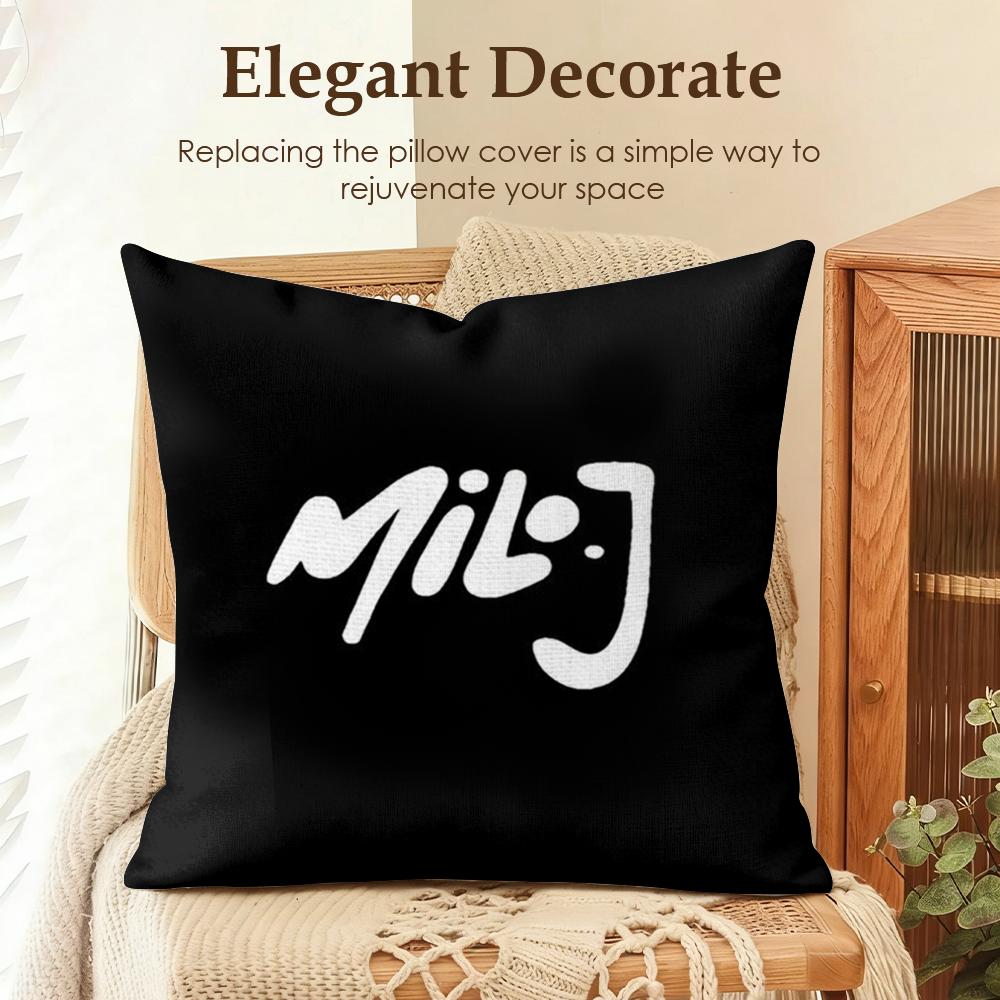 Argentinian MMilo j Rapper Cushion Cover Natural Linen Organic Fabric DoubleSided Printing Sofa Home Decor Gift Pillow Case