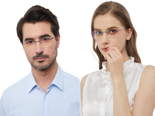 

Eyeglasses for Women and Blue Light UV Titanium 8167 [NEGISU] Men, Stylish, Rimless, Square, Frameless, Ultra-thin Lenses, Cut, Cut, Frame, чёрный