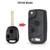 Remote Car Key Shell Case For Toyota Camry Rav4 Corolla Prado Yaris Cruiser Land For Lexus Toy43 Toy47 Toy48 2 3 Buttons