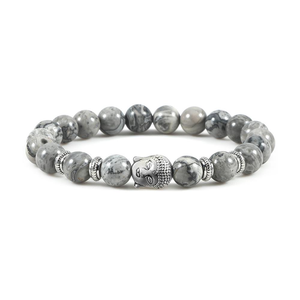 Turquoise Ethnic Crystal Buddha Beads Bracelet