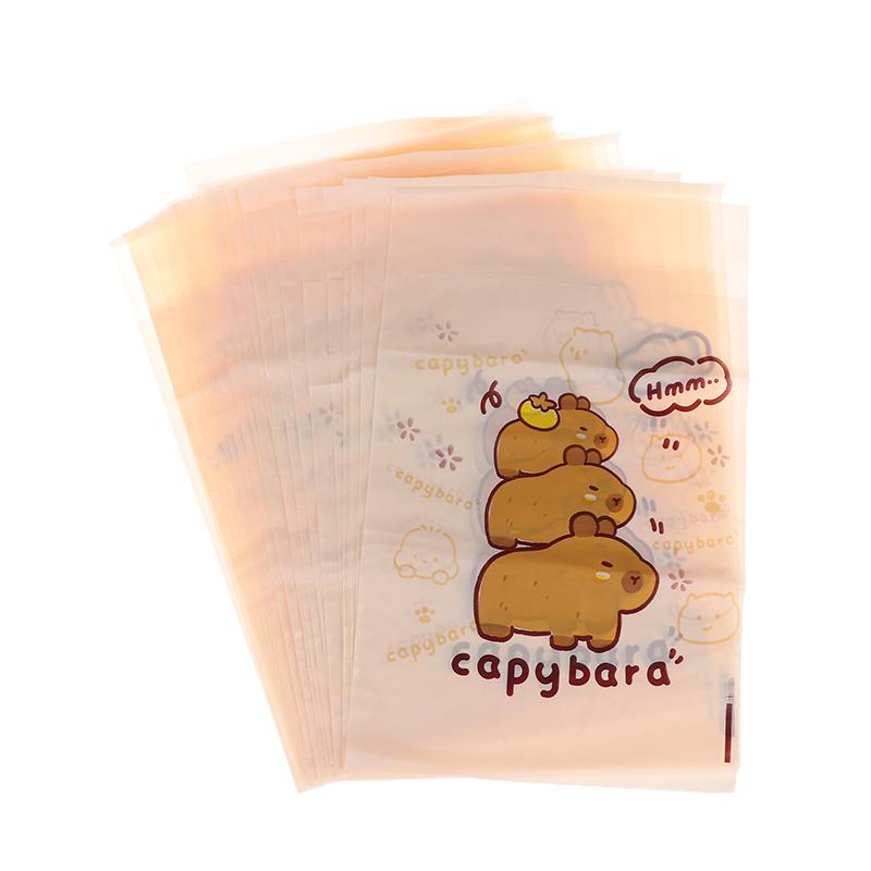 15/30Pcs Portable Universal Auto Door Seat Household Thickened Desktop Trash Can Cartoon Capybara Car Disposable Garbage Bag