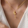 Year of the Horse Zodiac Copper Coin Necklace - Luxury Fashion, Versatile Clavicle Chain for Women