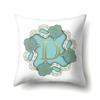 Polyester Pillowcase Home Decoration Gold Printed Pillowcase 26 English Letters Bedside Cushion Cover