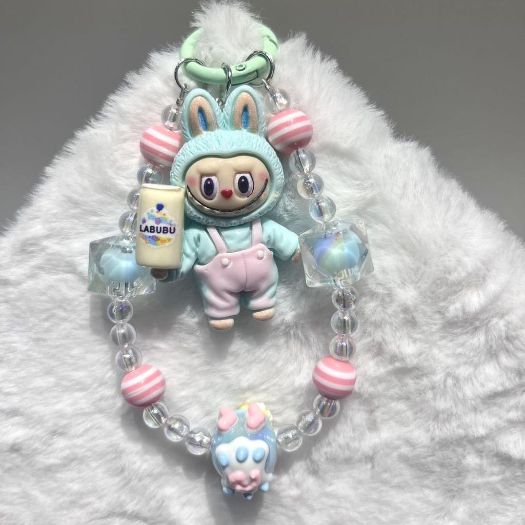 Labubu Cartoon Mobile Phone Pendant, Best Friend Keychain Bag, Super Cute Pendant, Internet Celebrity