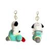Adorable Motorcycle Animal Plush Keychain Stress Toy Soft And Cuddly Panda Bunny Puppy Design