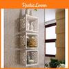 Creative Shelf Storage Wall Mounted Grid Rack Bedroom Decorative Nightstand