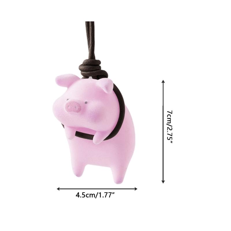 Ornamenti Appesi Maialino Sul Retrovisore dell'Auto Ciondolo per Auto Regali Divertenti
