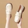 Women's 2025 Mary Jane Loafers: Soft Sole, Flat, Small Leather Work Shoes with Elegant Fragrance Style
