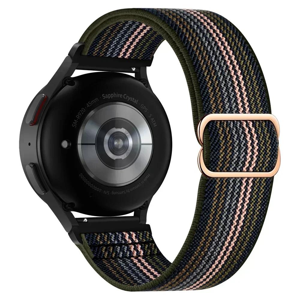 22mm 20mm Nylon Loop Band For Amazfit BALANCE/Active2/bip 6 5/GTR 4 3 PRO/GTS 4 2mini 3 Sport Bracelet Samsung Watch 7 6 5 Strap