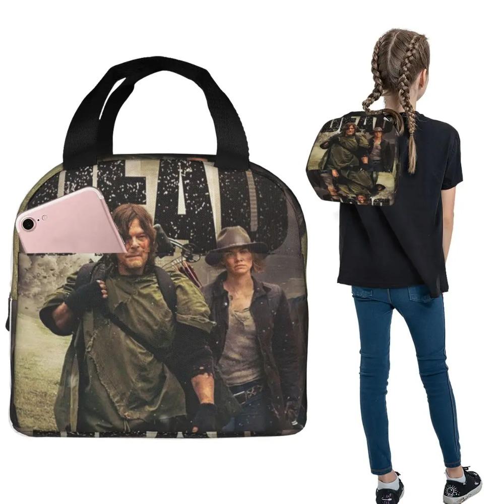 The Walking Dead Movie Insulated Lunch Bag for Women Children Portable Food Boxes Thermal Lunch Box Tote