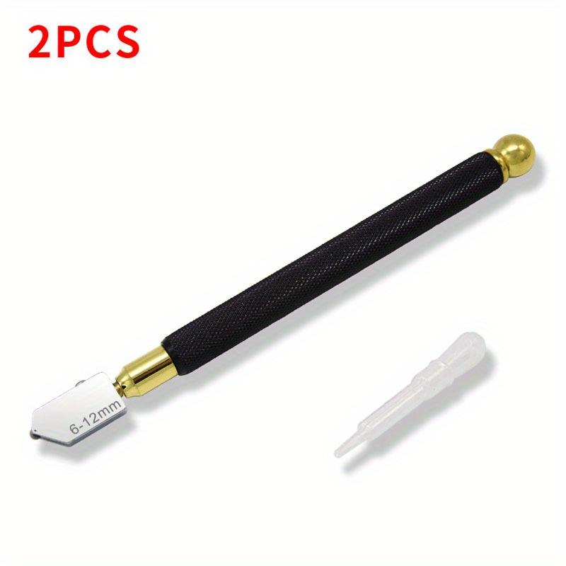 

Стеклорез 2-6 мм/6 мм-12 мм/12-20 мм Набор стеклорезов Инструмент-карандаш для резки стекла Плитка Ручной инструмент Черная ручка Стекло 2 шт/6 шт