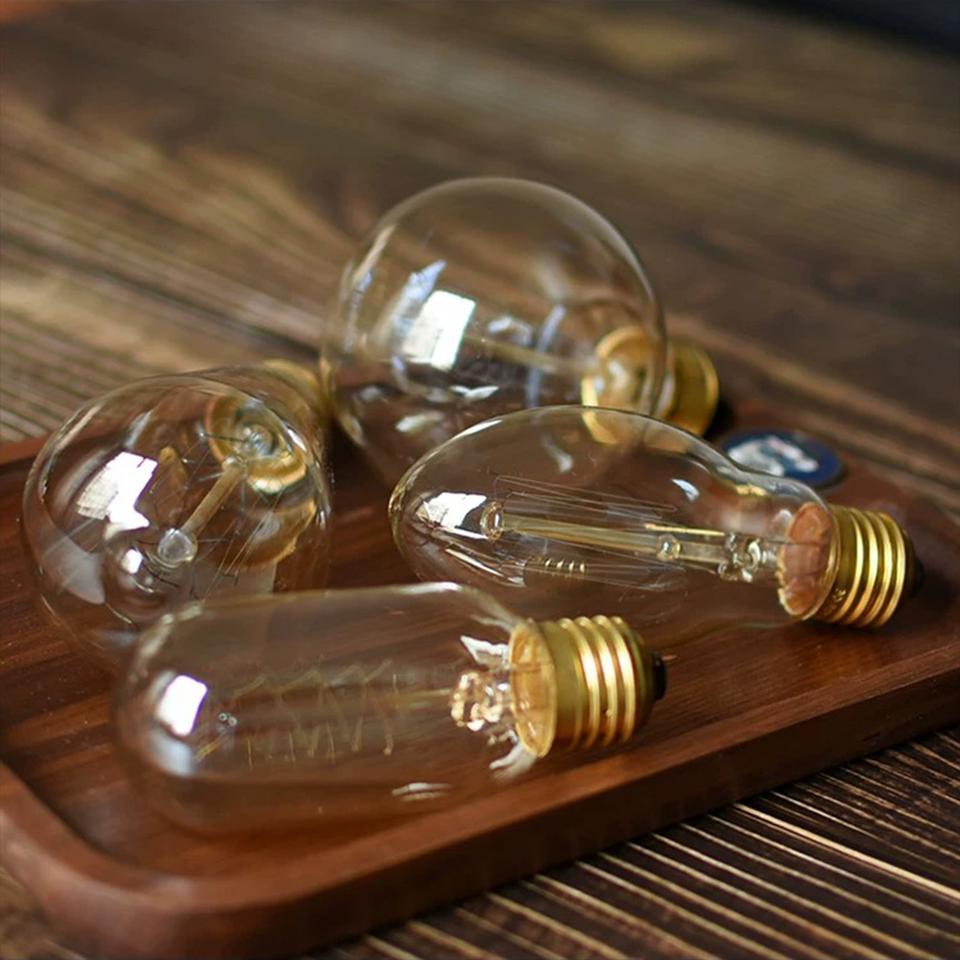 Reteo Edison Light Bulb 220V 110V E27/E26 A19 ST64 40W Vintage Filament Light Bulb Edison Lamp For Home Vintage Edison Lamp