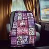 Birthday Wishes Customize Your Name Rv Blanket Soft Comfortable Lightweight Perfect For Travel Camping Picnics Sofas Rvs Beds Living Rooms And Moret17