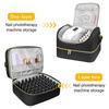 60 Bottles Nail Polish Storage Bag Essential Oil Bag Portable Cosmetic Make Up Nail Art Care Kit Nail Care Tool Storage Box ins