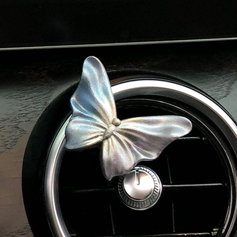 High-End Butterfly Air Vent Decoration Car Fragrance Car Perfume Flower Aroma Diffuser Stone Car Interior Decoration