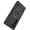 Heat Dissipation Armor Shockproof Magnetic Case For Infinix Hot 60 5G 60i 4G Four Corner TPU Frame Hard Plastic Phone Back Cover
